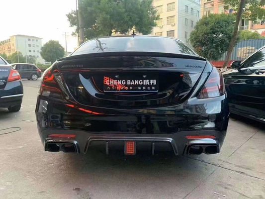 ब्रैस टाइल फ्रंट फावड़ा रियर डिफ्यूज़र मर्सिडीज-बेंज W222 AMG S63 S65 S63 S65 कार्बन फाइबर बॉडी किट के लिए
