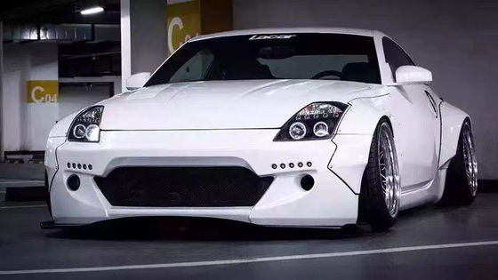 350Z निसान बॉडी किट रेजिन फाइबर बम्पर रियर डिफ्यूज़र ऑटो फ्रंट स्पोइलर साइड स्कर्ट