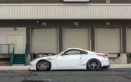 350Z निसान बॉडी किट रेजिन फाइबर बम्पर रियर डिफ्यूज़र ऑटो फ्रंट स्पोइलर साइड स्कर्ट