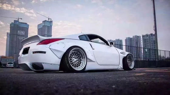 350Z निसान बॉडी किट रेजिन फाइबर बम्पर रियर डिफ्यूज़र ऑटो फ्रंट स्पोइलर साइड स्कर्ट