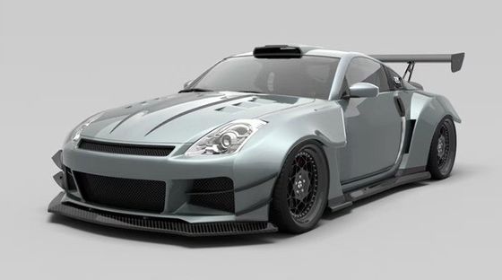 एयर चाकू एफआरपी निसान 350z वाइड बॉडी किट साइड स्कर्ट OEM फ्रंट एंड रियर बंपर