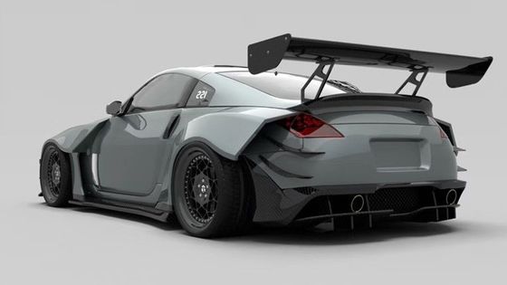 एयर चाकू एफआरपी निसान 350z वाइड बॉडी किट साइड स्कर्ट OEM फ्रंट एंड रियर बंपर