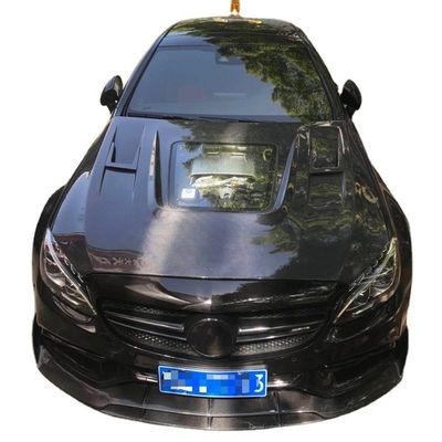 Benz C63 कूप के लिए कार्बन फाइबर कवर कार्बन फाइबर सामग्री C63 कार्बन फाइबर हुड हुड इंजन हुड