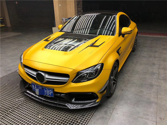 Benz C63 कूप के लिए कार्बन फाइबर कवर कार्बन फाइबर सामग्री C63 कार्बन फाइबर हुड हुड इंजन हुड