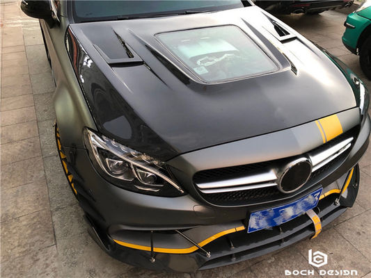 Benz C63 कूप के लिए कार्बन फाइबर कवर कार्बन फाइबर सामग्री C63 कार्बन फाइबर हुड हुड इंजन हुड