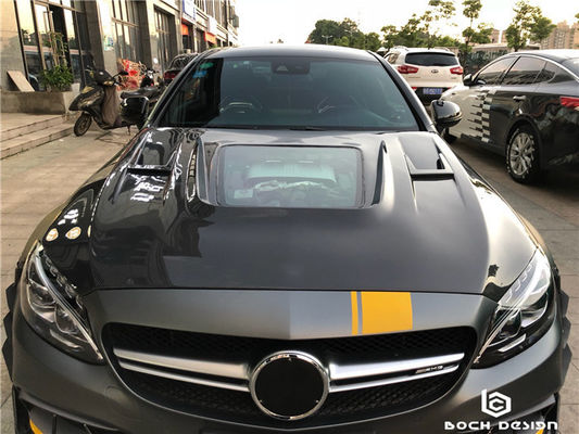 Benz C63 कूप के लिए कार्बन फाइबर कवर कार्बन फाइबर सामग्री C63 कार्बन फाइबर हुड हुड इंजन हुड