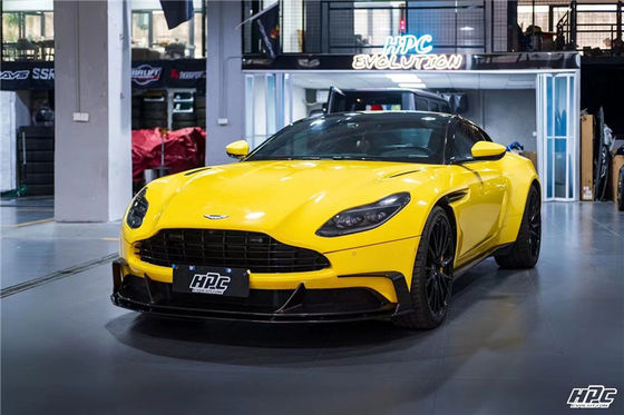 एस्टन मार्टिन DB11 कार्बन फाइबर बॉडी किट DB11 अपग्रेडेड पीके स्टाइल कार्बन फाइबर फ्रंट लिप डिफ्यूज़र स्पोइलर हुड के लिए