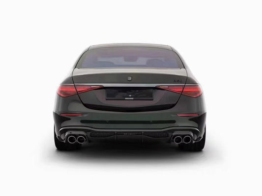 मर्सिडीज एस-क्लास W223 S400 S450 कार्बन फाइबर बॉडी किट W223 मेबाच अपग्रेड BUS स्टाइल फ्रंट फावड़ा डिफ्यूज़र स्पोइलर के लिए