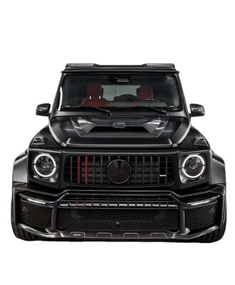 W464 G500 G63 मर्सिडीज बॉडी किट G800 स्टाइल कार फ्रंट बंपर स्पोइलर व्हील आर्क